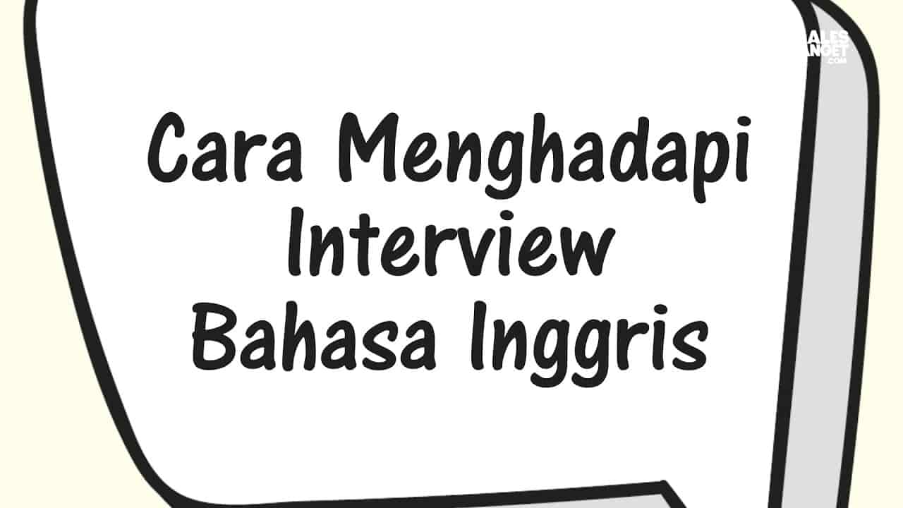 Interview Bahasa Inggris